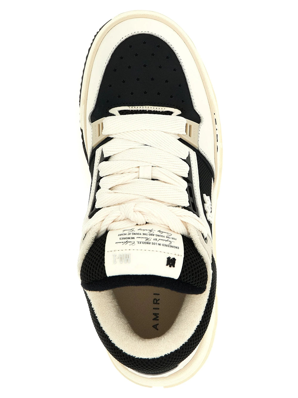 Amiri Bicolor Calfskin Athletic Sneakers