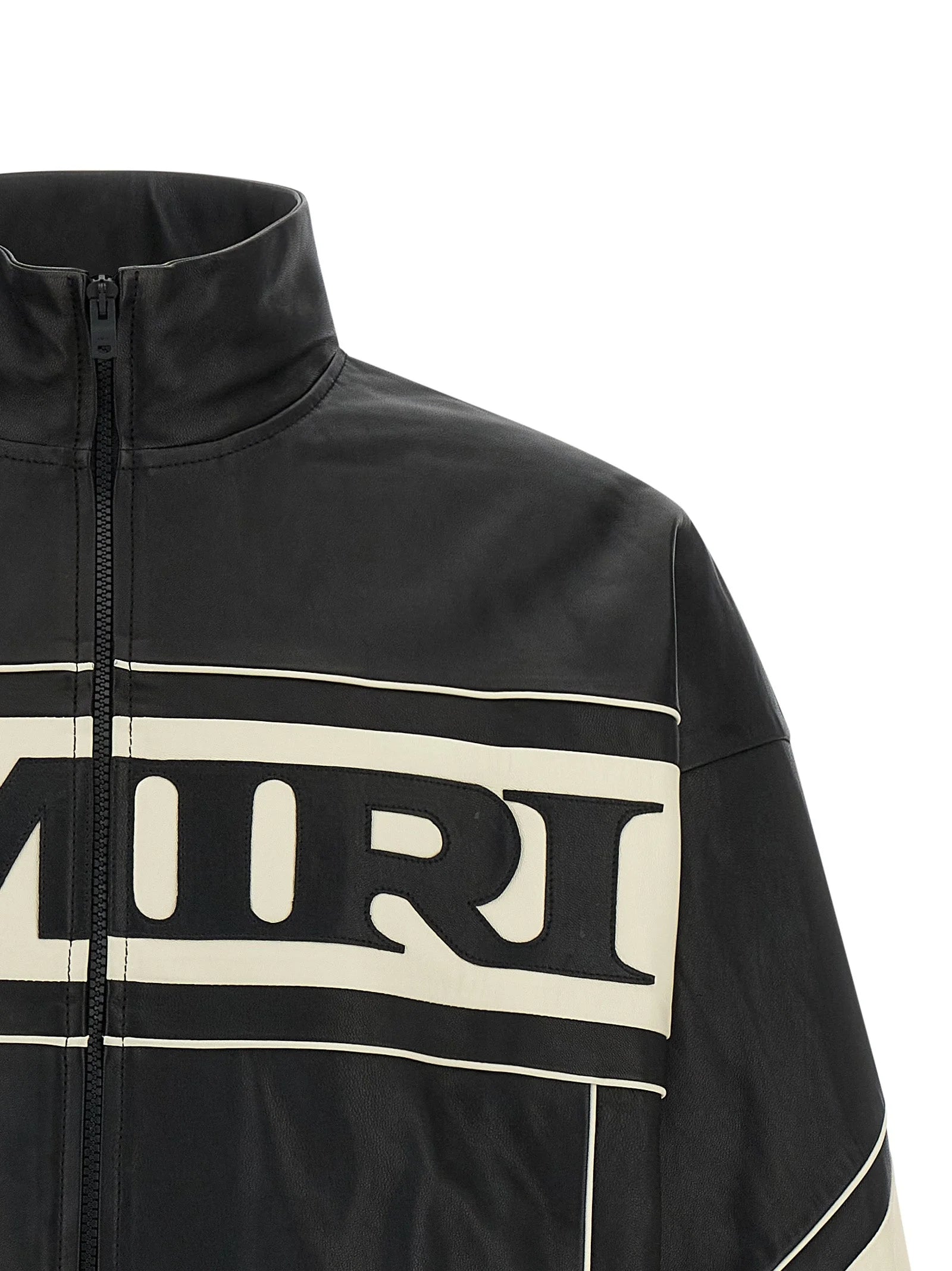 Amiri Bicolor Lamb Leather Leather Jacket - IT50 | L