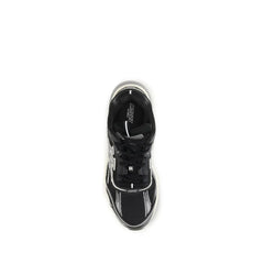 Amiri Black Calf Leather Bos Taurus Athletic Sneakers