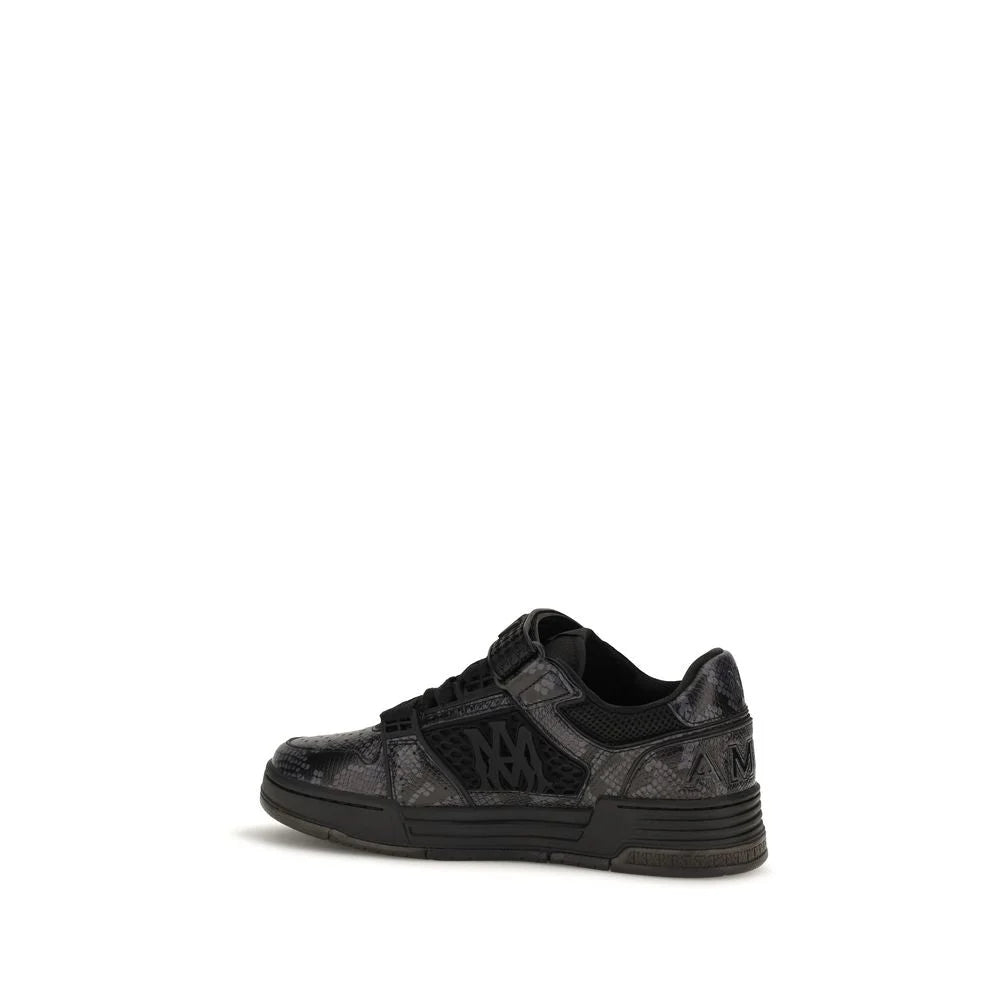 Amiri Black Calf Leather Bos Taurus Athletic Sneakers