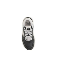 Amiri Black Calf Leather Bos Taurus Low Top Sneakers
