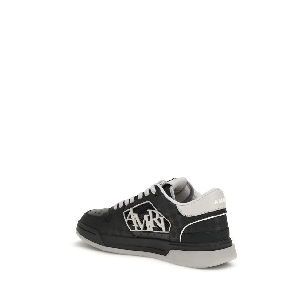 Amiri Black Calf Leather Bos Taurus Low Top Sneakers
