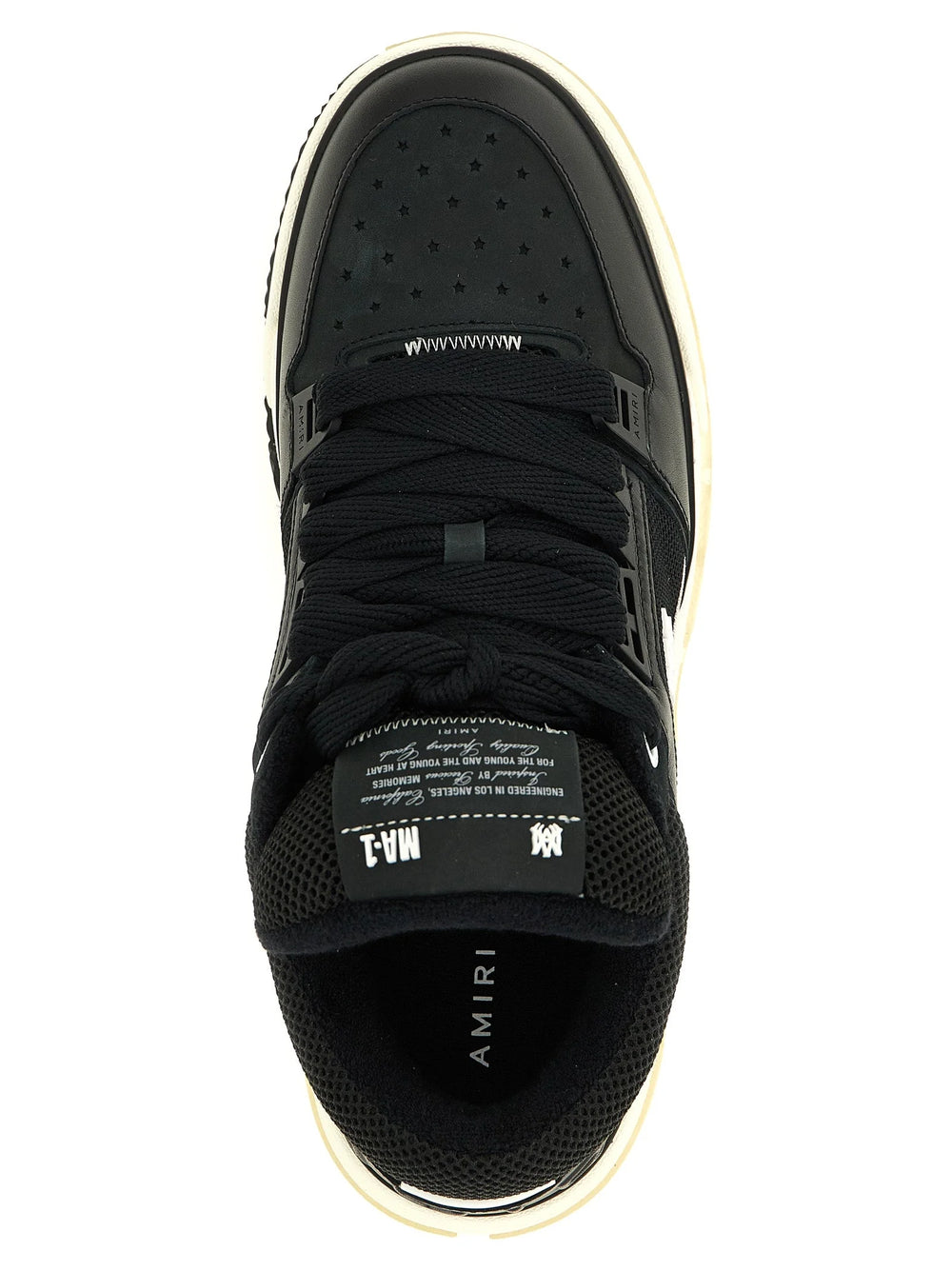 Amiri Black Calfskin Athletic Sneakers - EU45/US12