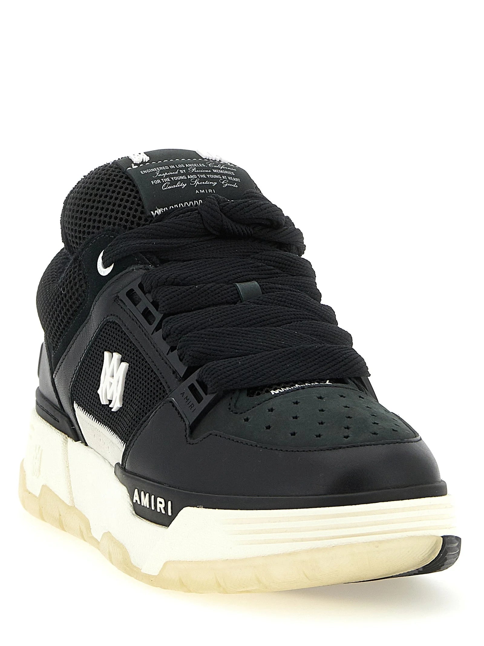 Amiri Black Calfskin Athletic Sneakers - EU45/US12