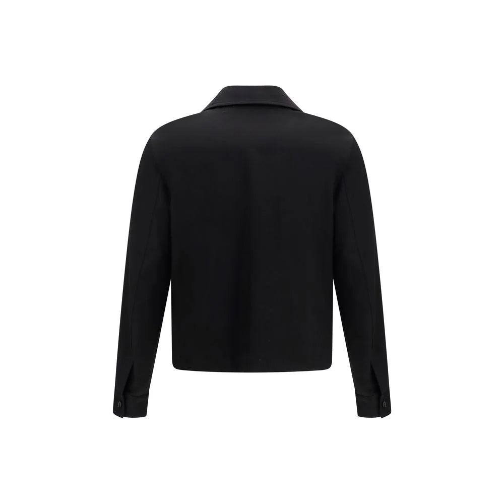 Amiri Black Cotton Full-Length Jacket
