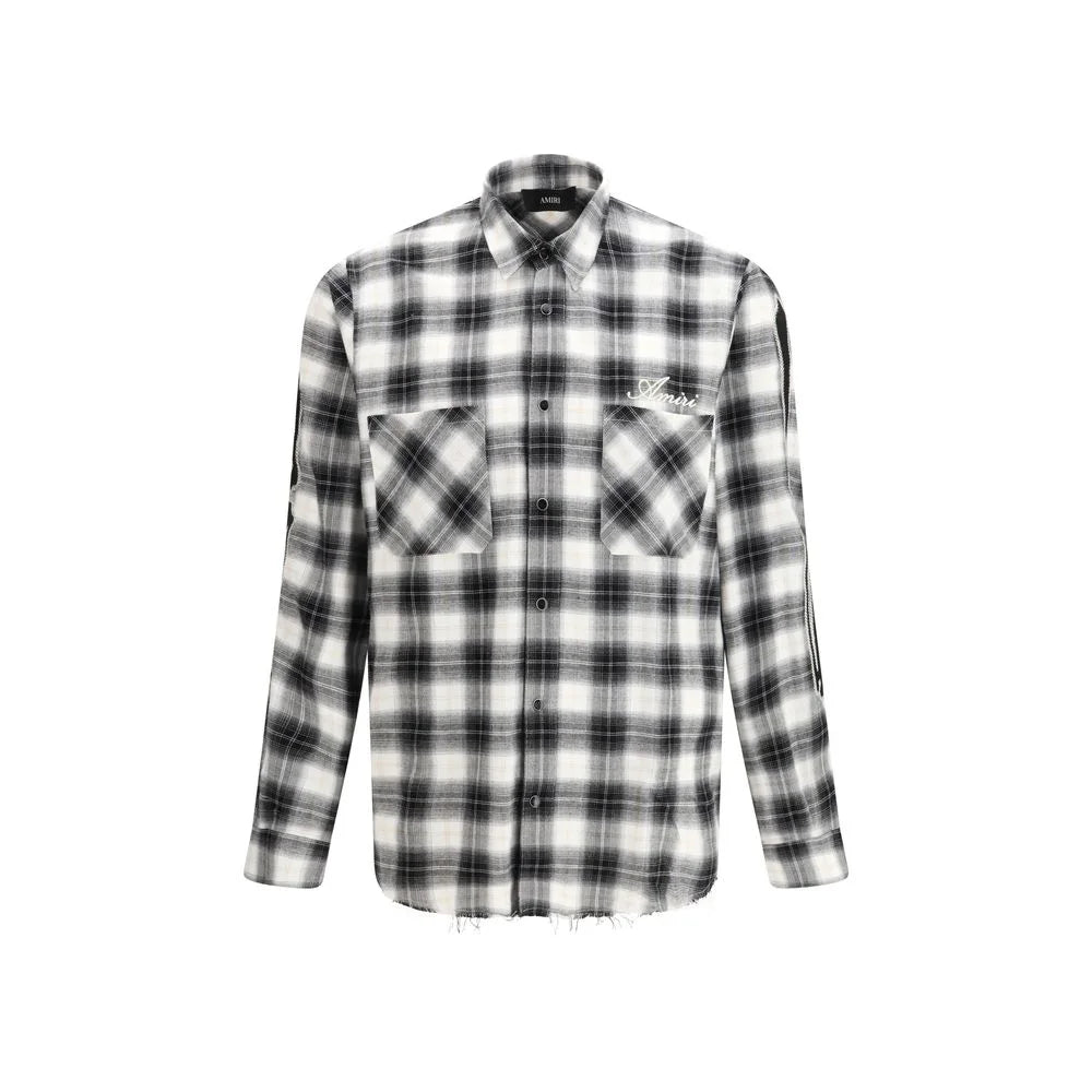 Amiri Black Cotton Pattern Shirt - M