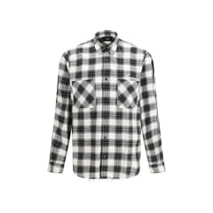Amiri Black Cotton Pattern Shirt - M