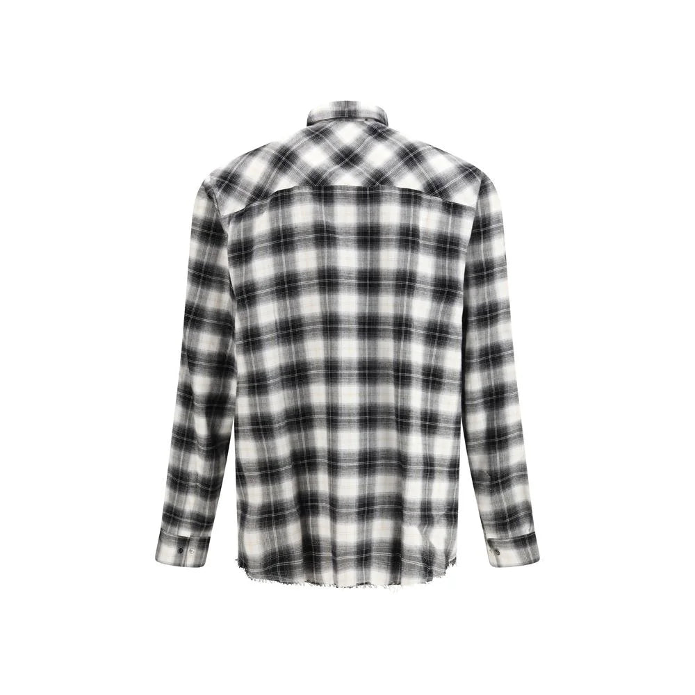 Amiri Black Cotton Pattern Shirt - M
