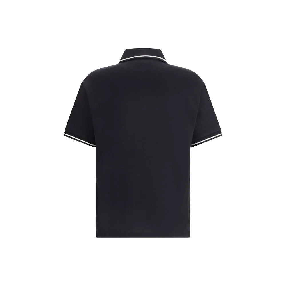 Amiri Black Cotton Polo T-Shirt - L - Polos