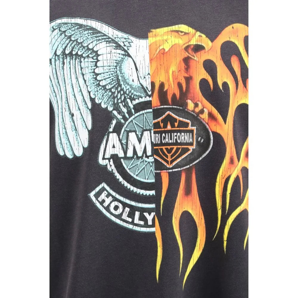 Amiri Black Cotton T-Shirt - L