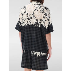 Amiri Black Silk Pattern Shirt - M