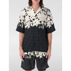 Amiri Black Silk Pattern Shirt - M