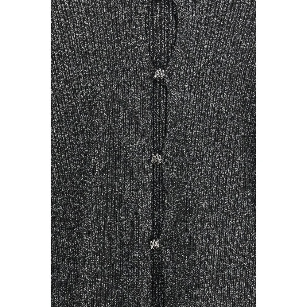 Amiri Black Viscose Cardigan