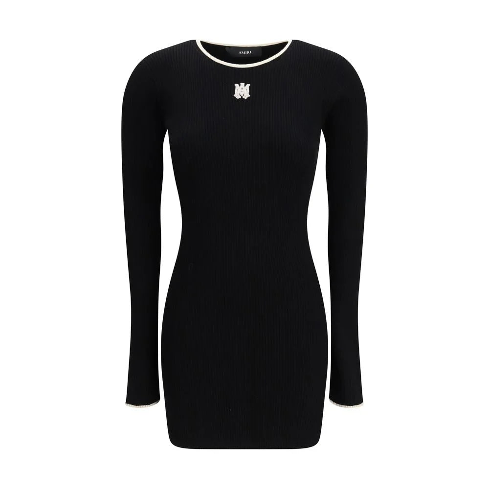 Amiri Black Viscose Casual Dress