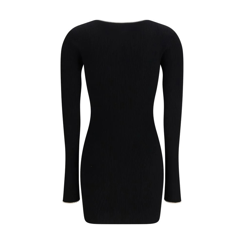 Amiri Black Viscose Casual Dress