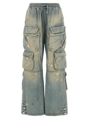 Amiri Blue Cotton Flared Jeans