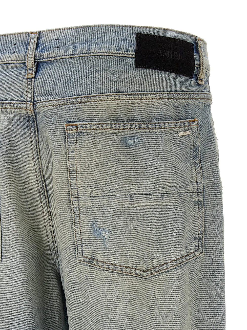 Amiri Blue Cotton Flared Jeans