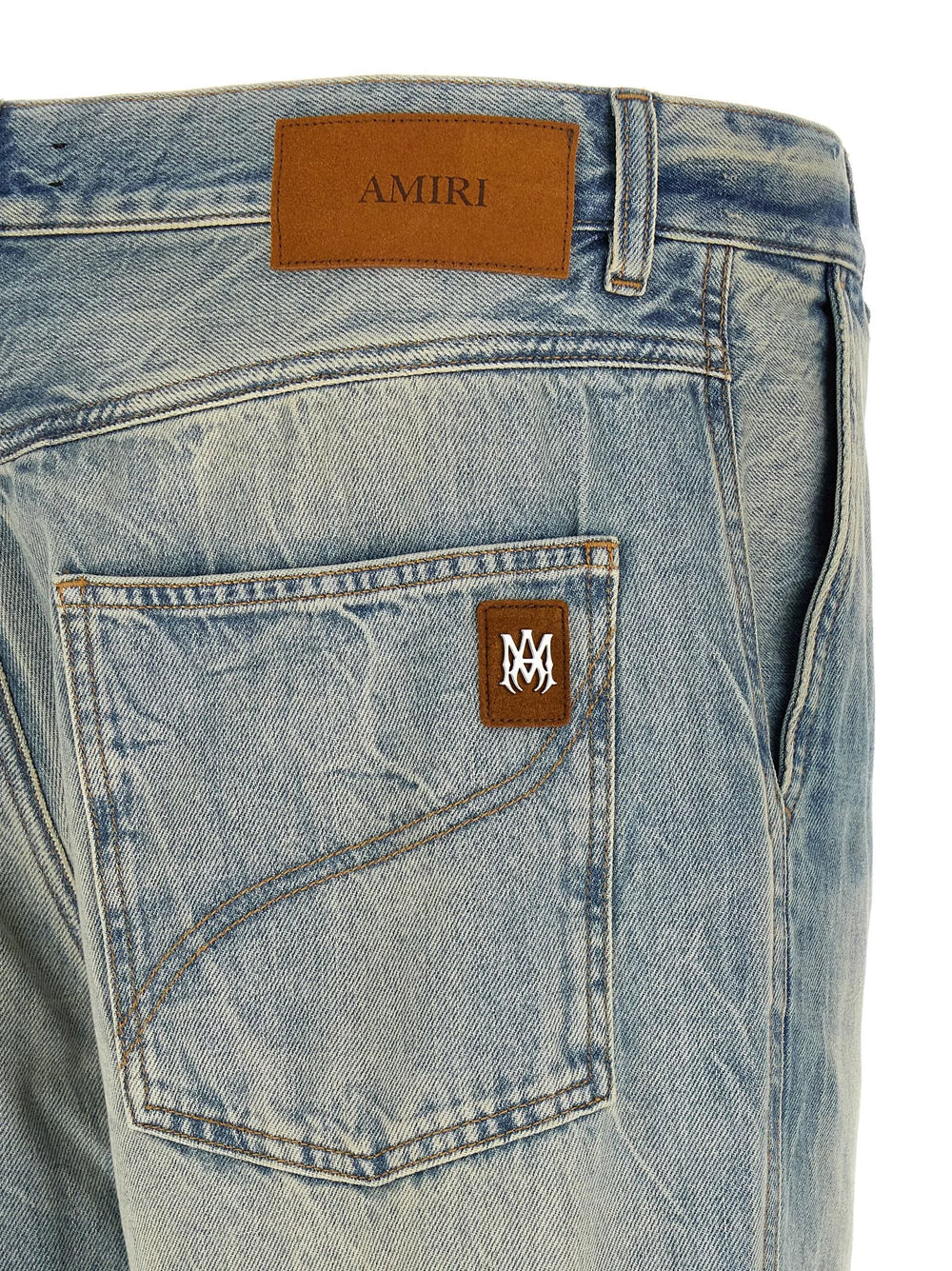 Amiri Blue Cotton Flared Jeans