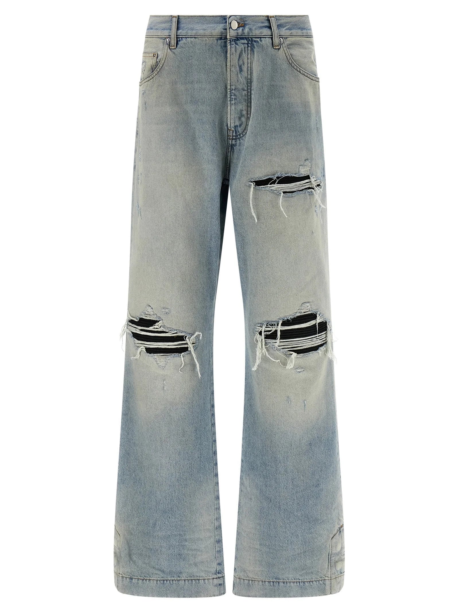 Amiri Blue Cotton Flared Jeans