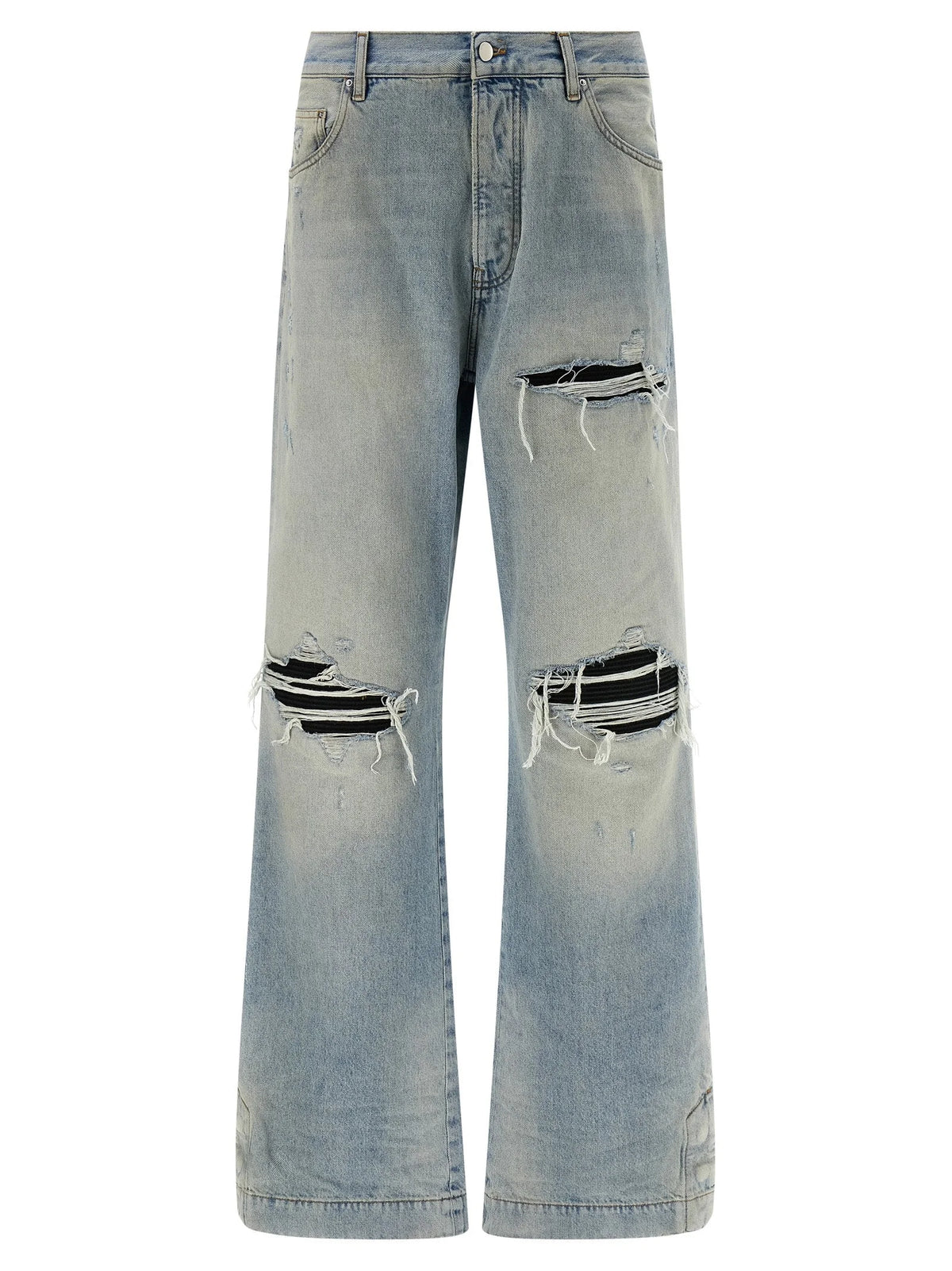 Amiri Blue Cotton Flared Jeans