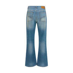 Amiri Blue Cotton Flared Jeans - W31