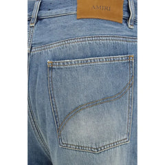 Amiri Blue Cotton Flared Jeans - W31