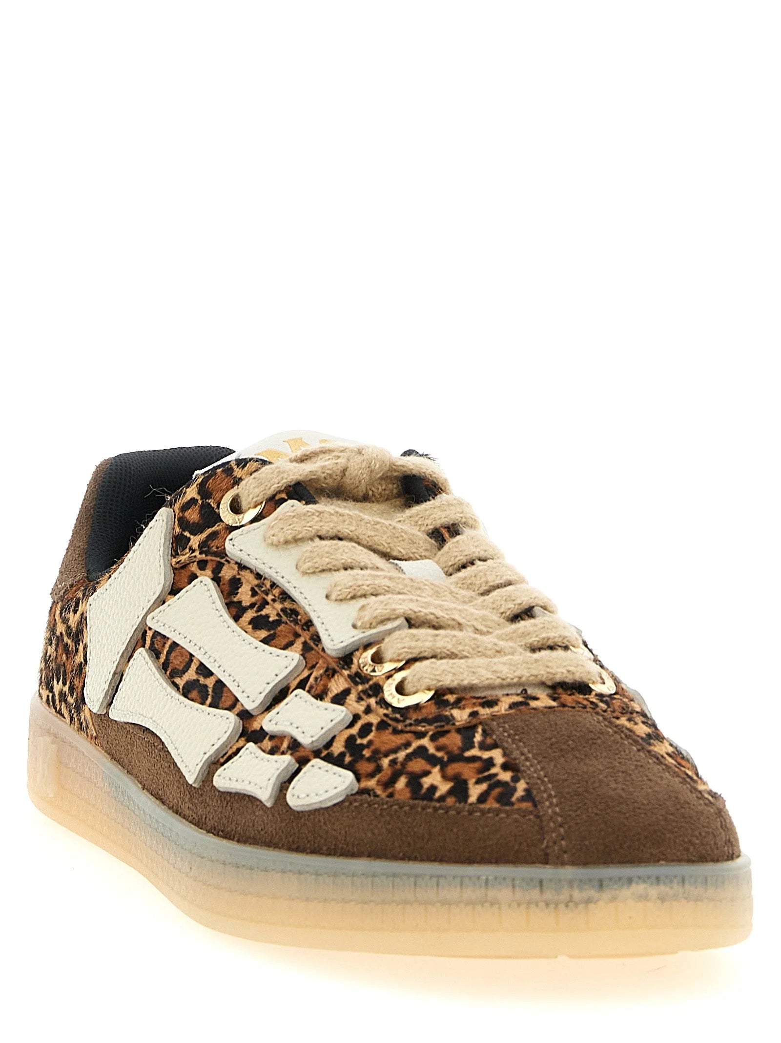 Amiri Brown Cowhide Sneakers