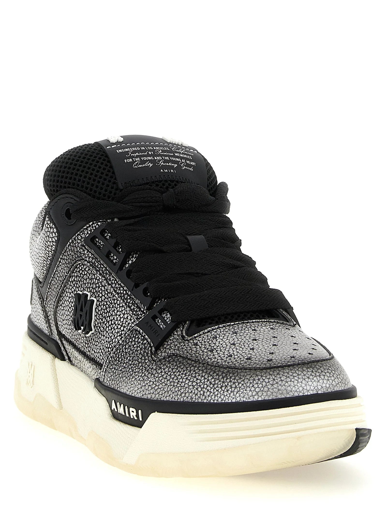 Amiri Gray Bovine Leather Chunky Sneakers