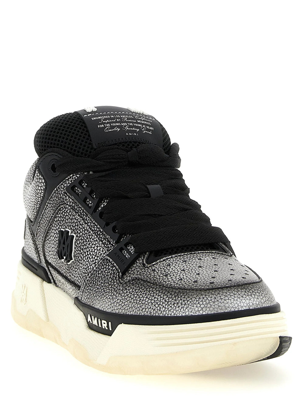 Amiri Gray Bovine Leather Chunky Sneakers