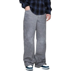 Amiri Gray Leather Pants - 48 | M