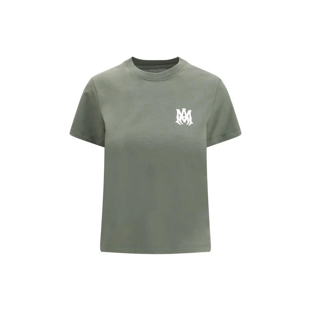 Amiri Green Cotton T-Shirt