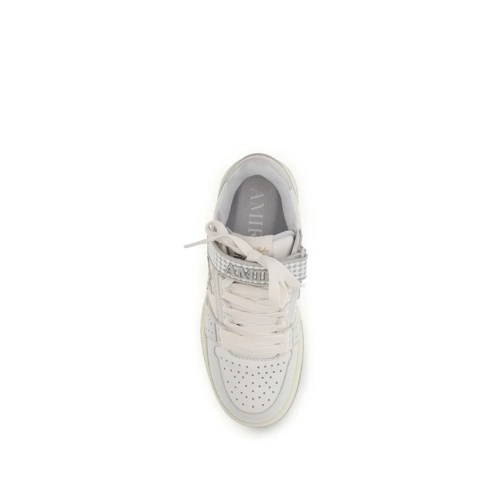Amiri White Calf Leather Bos Taurus Athletic Sneakers