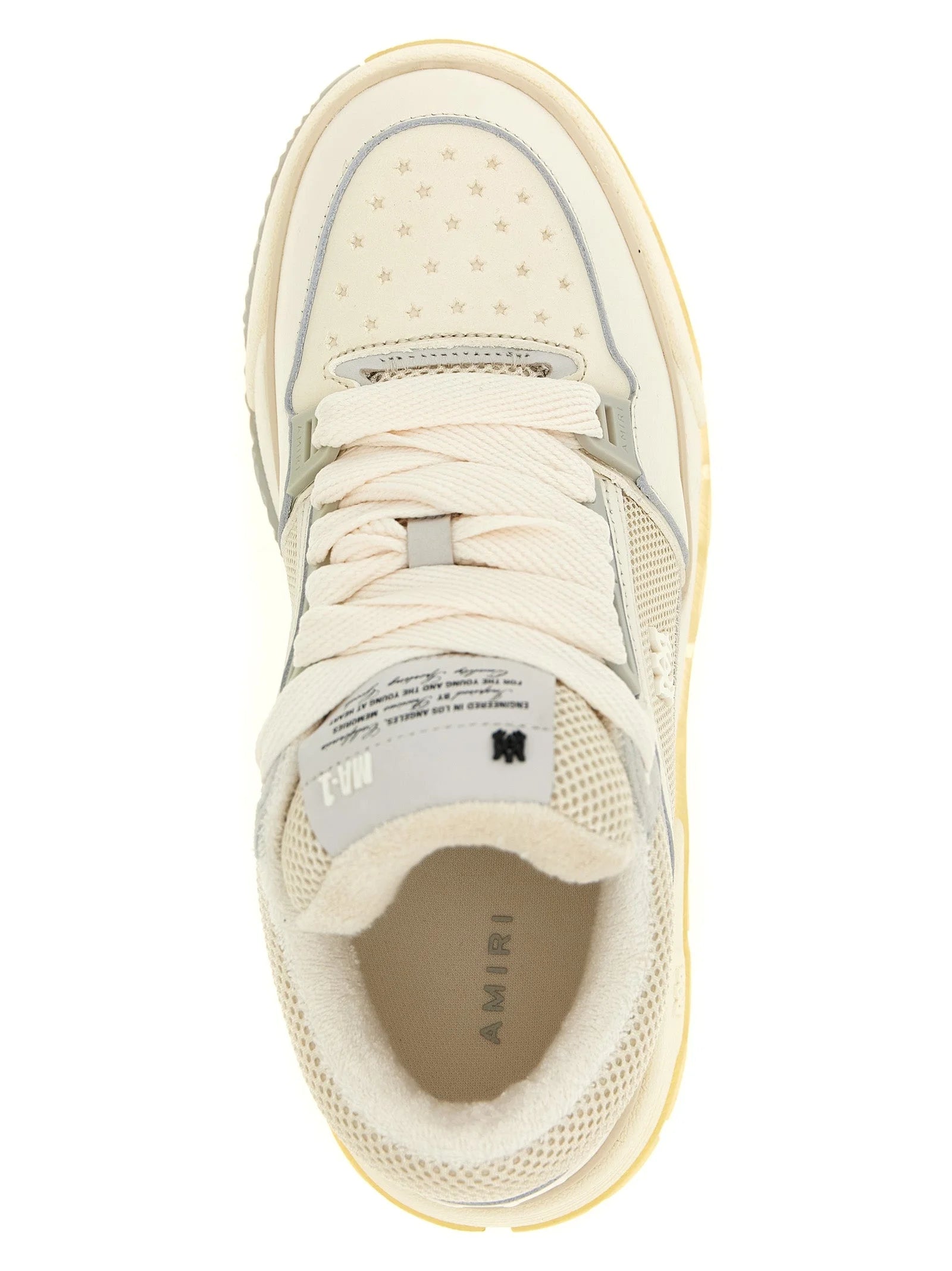 Amiri White Calfskin Chunky Sneakers