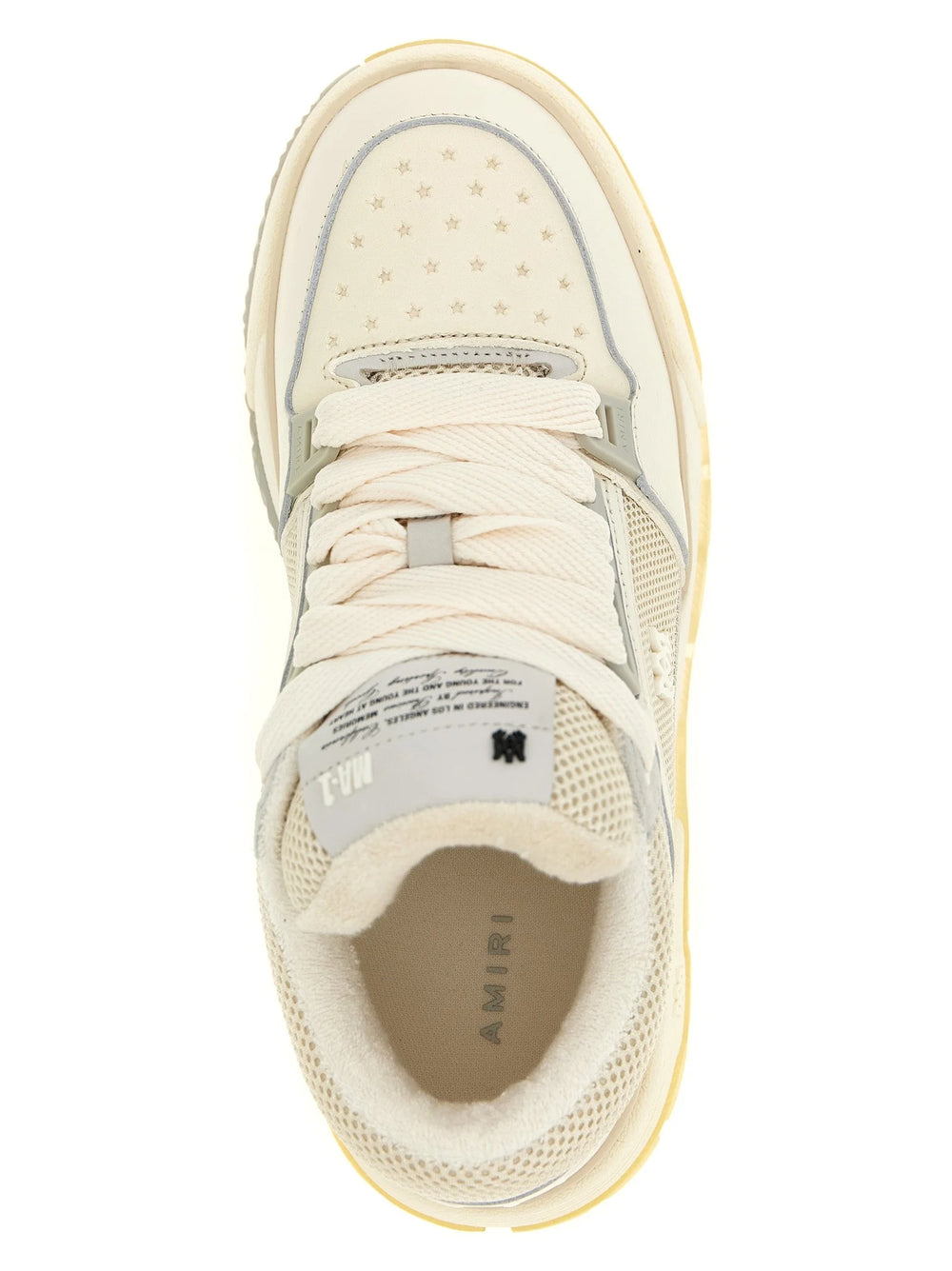 Amiri White Calfskin Chunky Sneakers