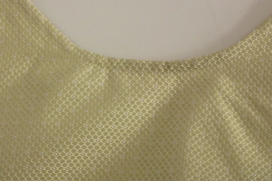 Andrea Incontri Beige Sleeveless Shift Mini Dress - Dresses