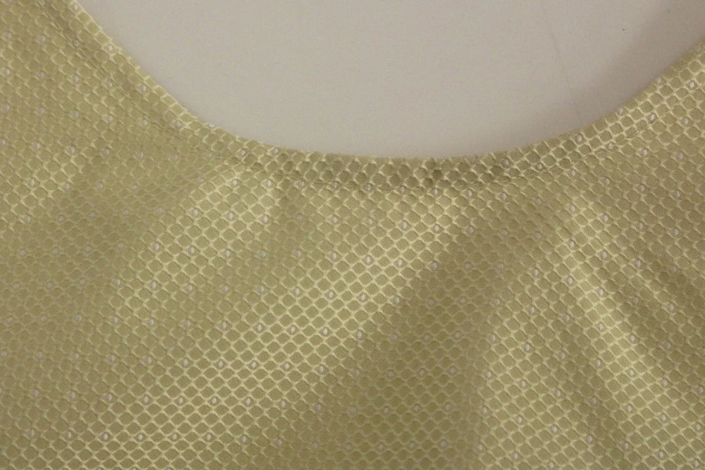 Andrea Incontri Beige Sleeveless Shift Mini Dress - Dresses