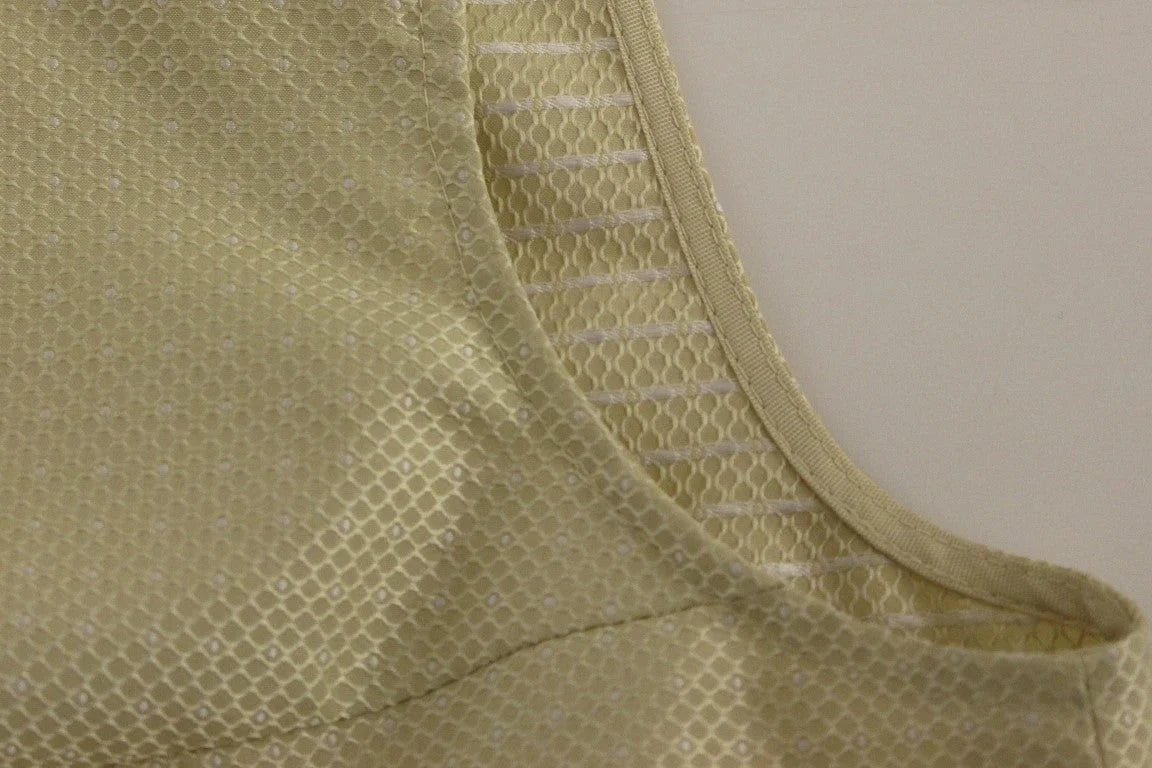 Andrea Incontri Beige Sleeveless Shift Mini Dress - Dresses