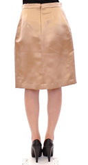 Andrea Incontri Brown Silk Solid Mini Pleated Skirt - Skirts