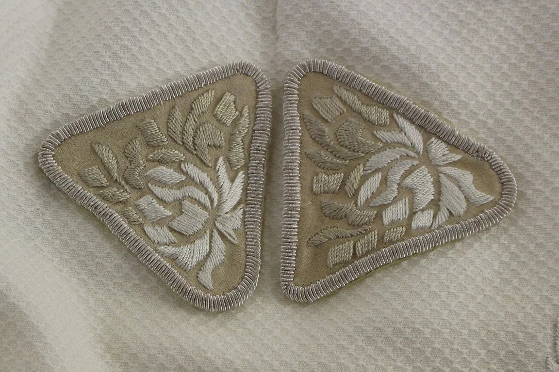 Andrea Incontri White Cotton Floral Embroidery Skirt - IT40|S - Skirts