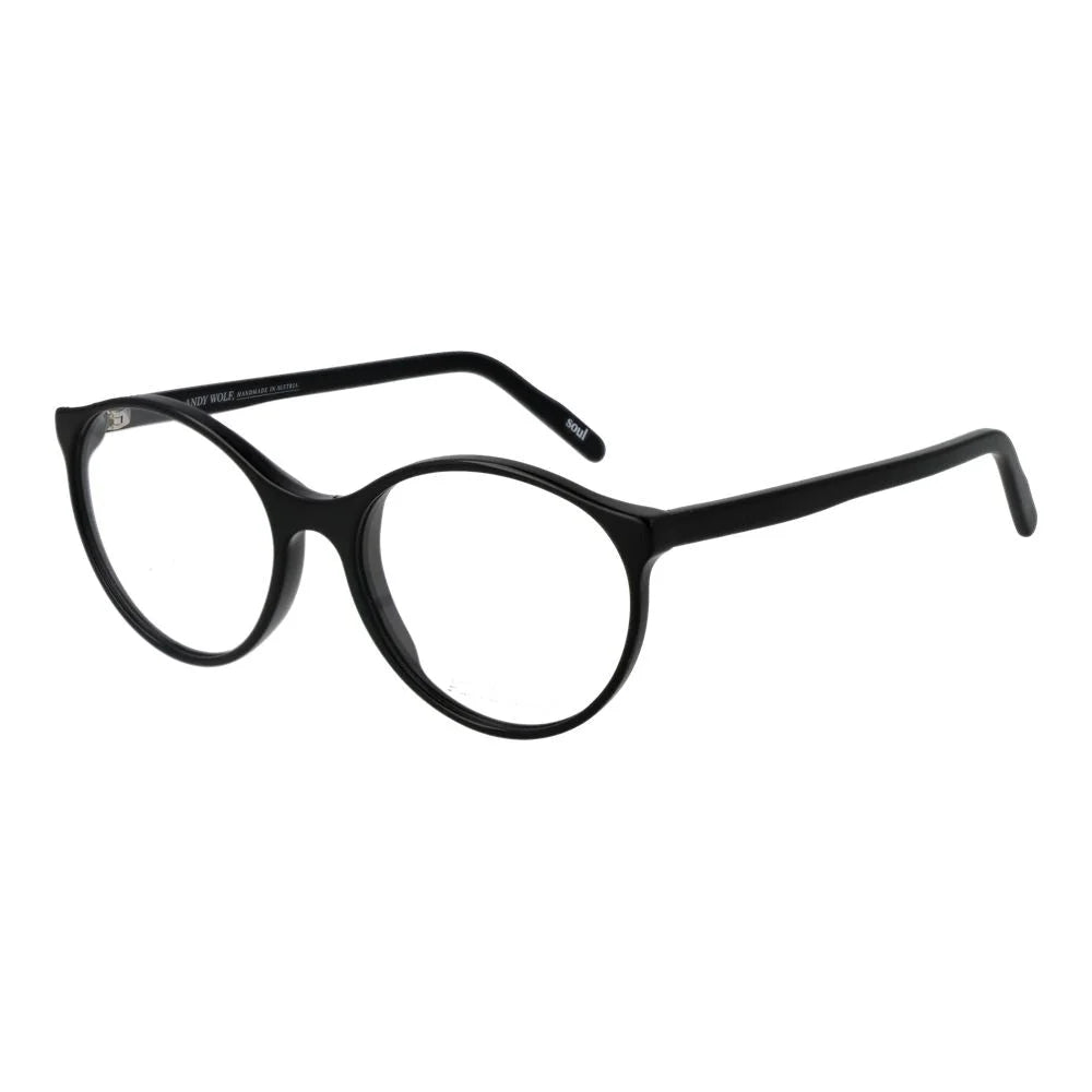 Andy Wolf Black Unisex Glasses Frame - Eyeglasses