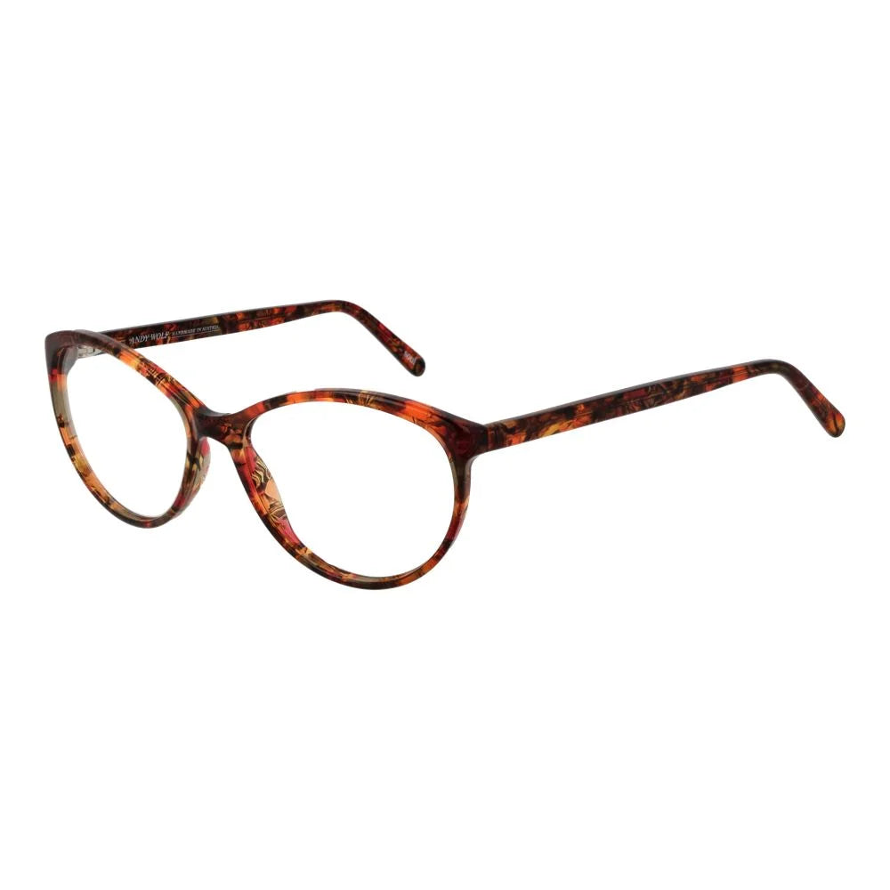 Andy Wolf Brown Unisex Glasses Frame - Eyeglasses
