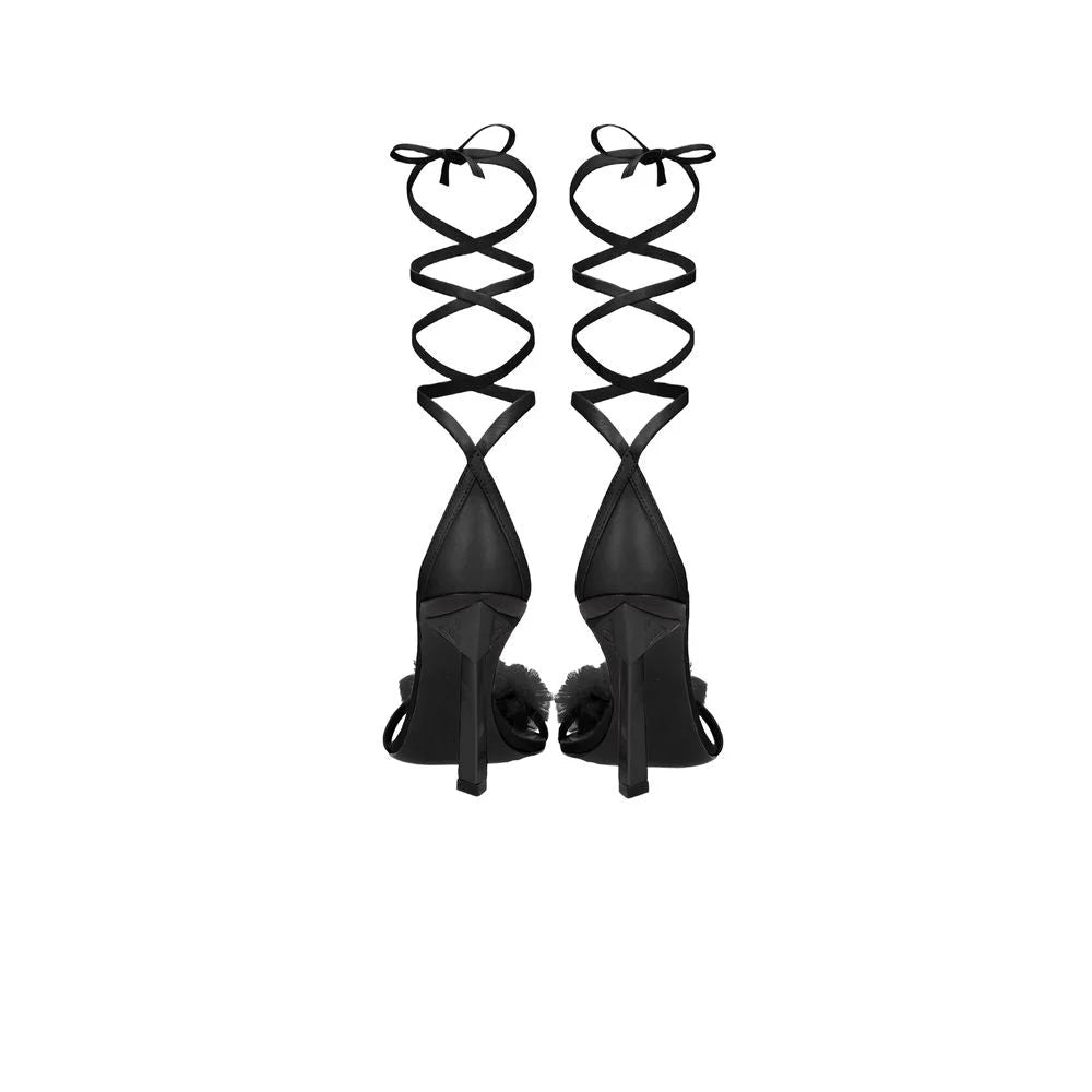 Aniye By Black Leather High Heel Pumps