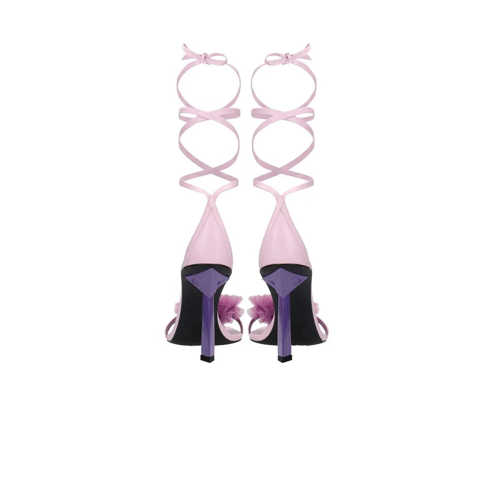 Aniye By Purple Leather High Heel Pumps - EU41/US11