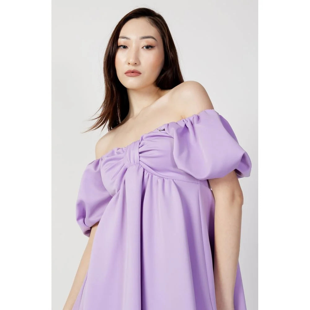 Aniye By Purple Polyester Short Dress - IT40 | XS