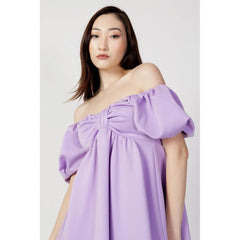 Aniye By Purple Polyester Short Dress - IT40 | XS