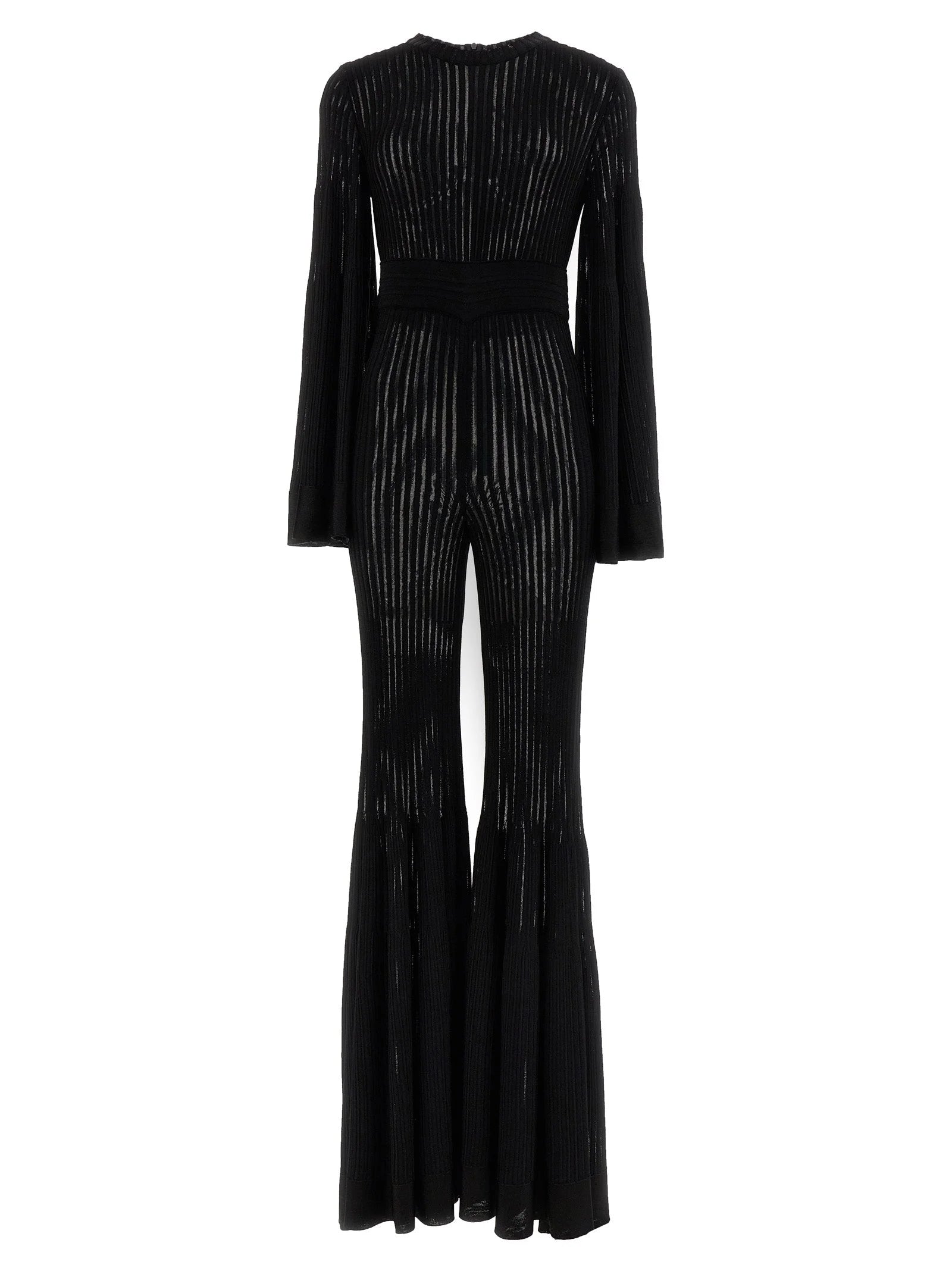 ANTONINO VALENTI Black Viscose Jumpsuit - IT42