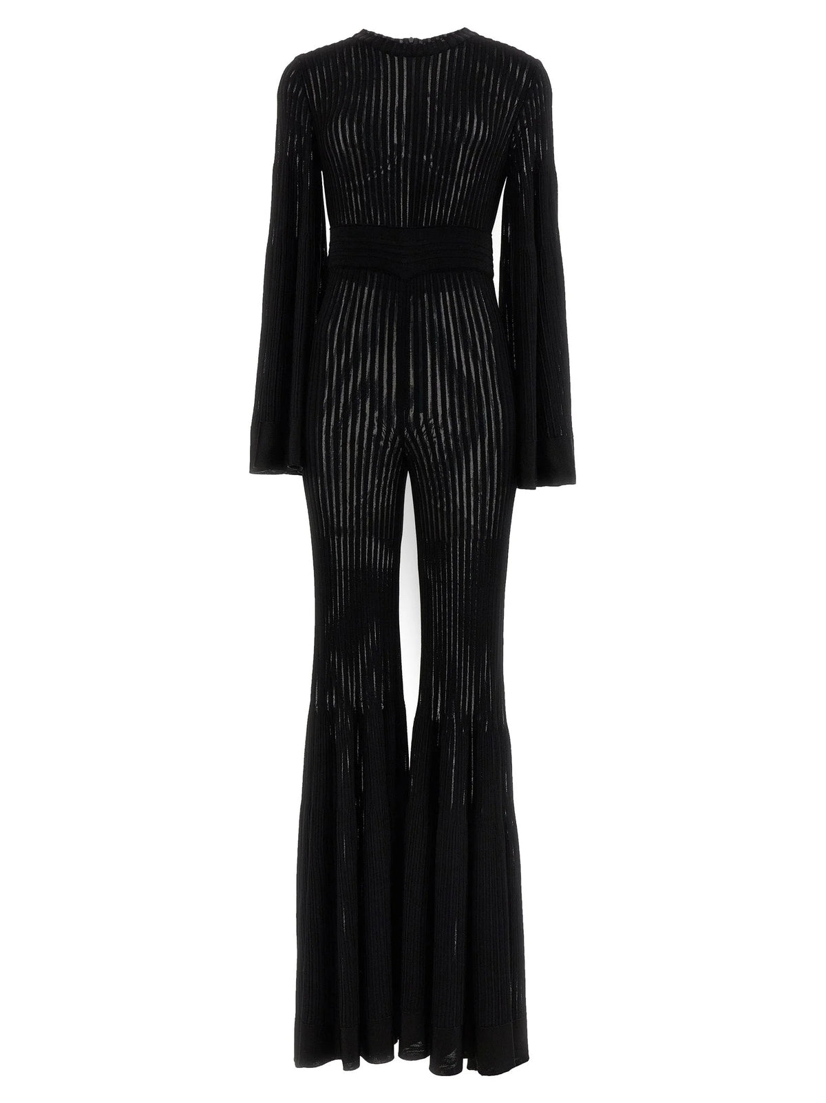ANTONINO VALENTI Black Viscose Jumpsuit - IT42