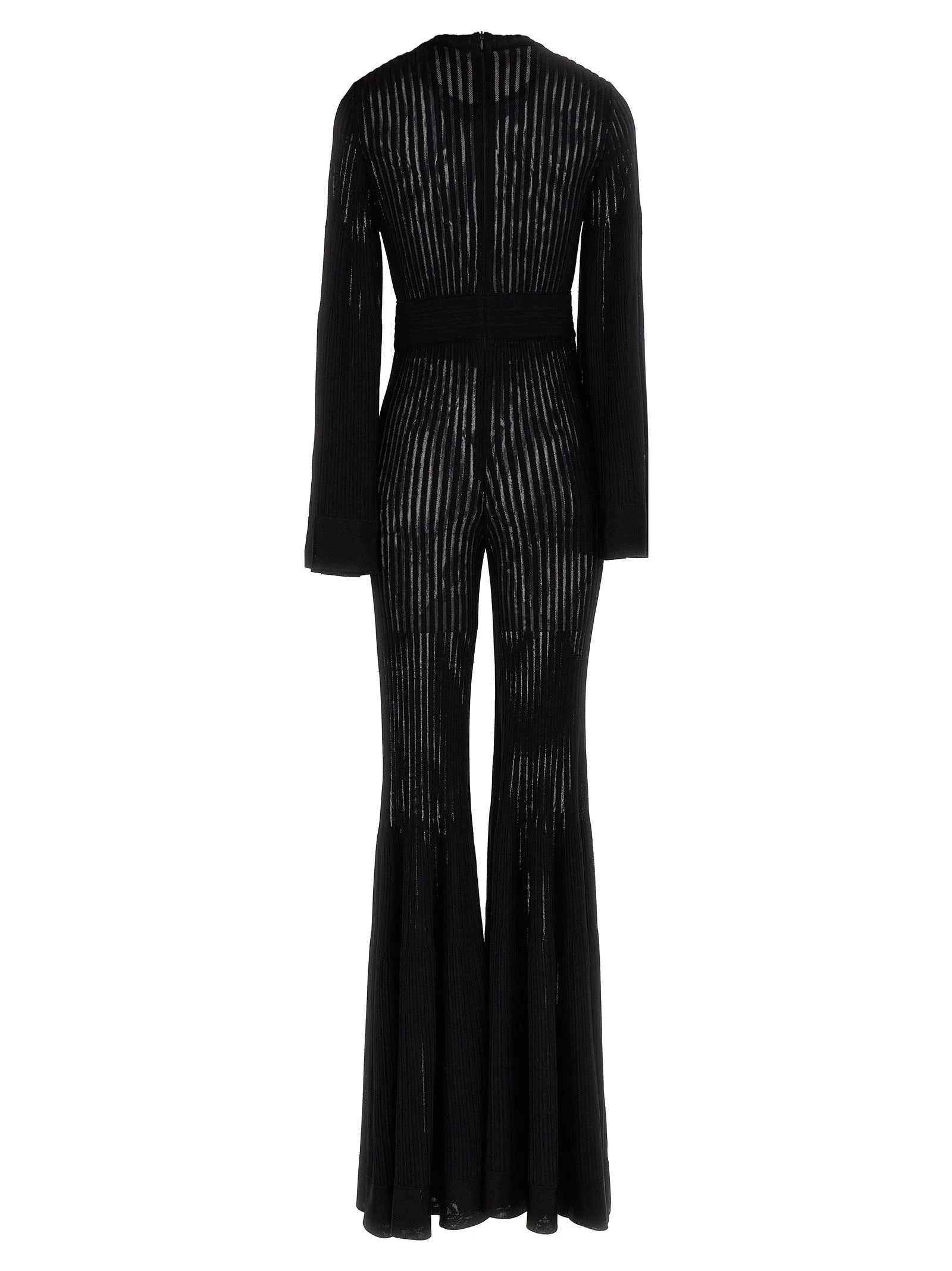 ANTONINO VALENTI Black Viscose Jumpsuit - IT42