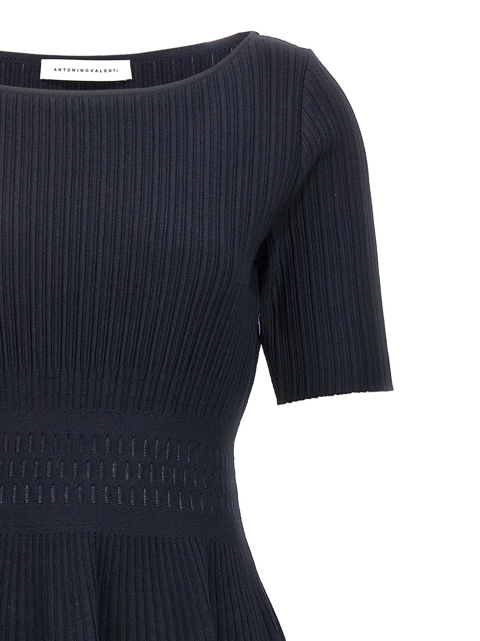ANTONINO VALENTI Blue Viscose Midi Dress - IT38