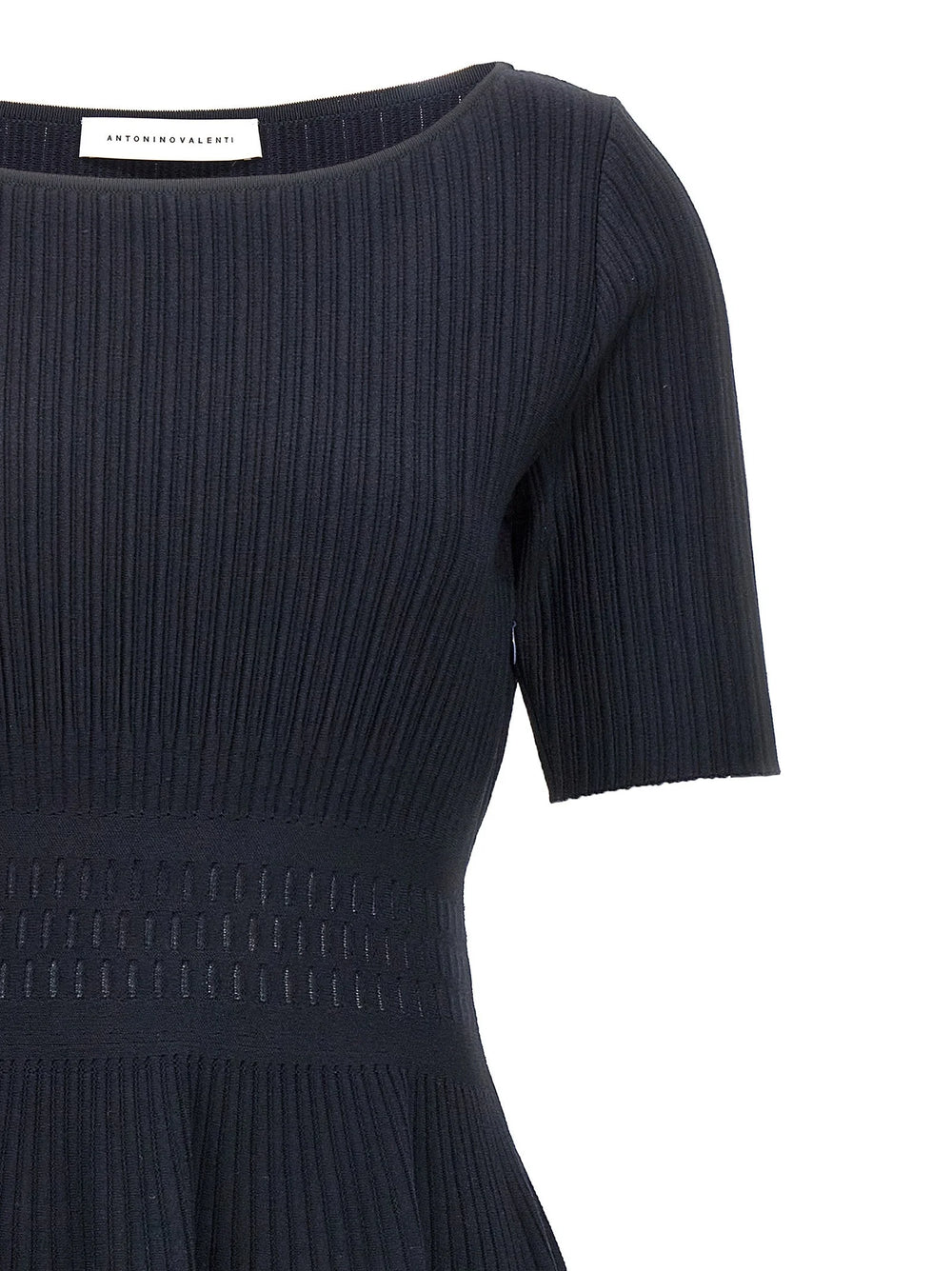 ANTONINO VALENTI Blue Viscose Midi Dress - IT38